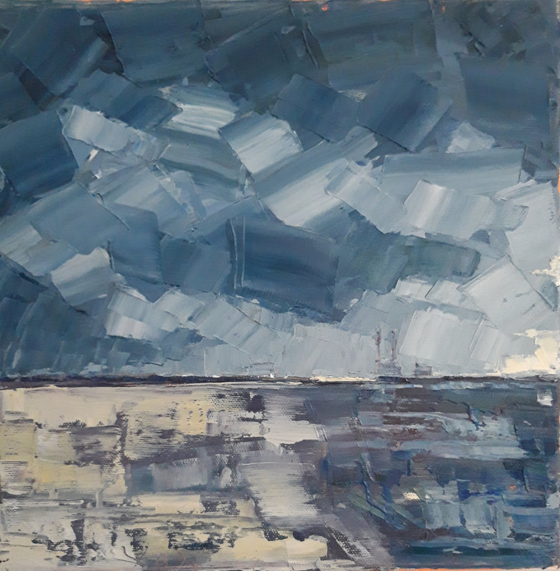 Clouds Lifting, Sandymount 30x30cm Contact for Details